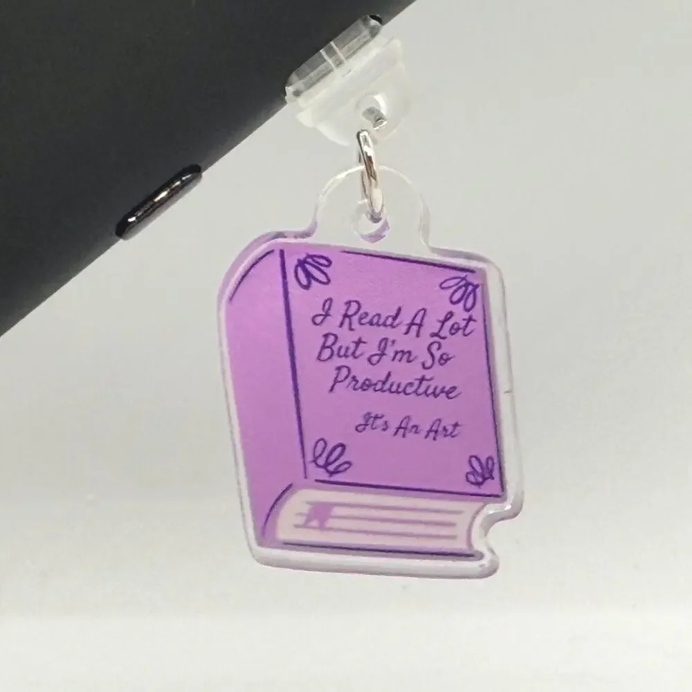 Swiftie-Inspired Kindle Charms – "A Lot to Read" and "Reading is Productive" - Picture 2 of 3